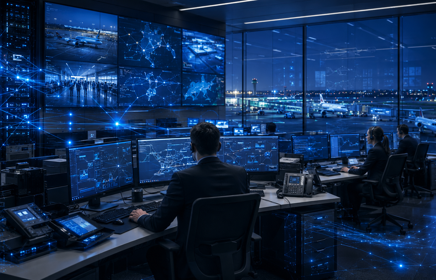 Airport IT systems and technology support